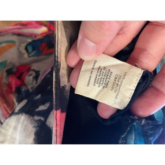 Silence + Noise Womens Multicolor Graphic Ruched Pencil Mini Dress Size 6 - Picture 6 of 6